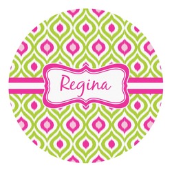 Ogee Ikat Round Decal - XLarge (Personalized)