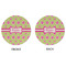 Ogee Ikat Round Linen Placemats - APPROVAL (double sided)