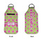 Ogee Ikat Sanitizer Holder Keychain - Large APPROVAL (Flat)