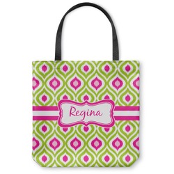 Ogee Ikat Canvas Tote Bag - Small - 13"x13" (Personalized)