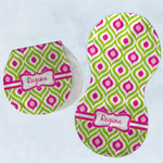 Ogee Ikat Burp Pads - Velour - Set of 2 w/ Name or Text