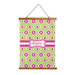 Ogee Ikat Wall Hanging Tapestry - Tall (Personalized)
