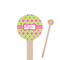 Ogee Ikat Wooden 7.5" Stir Stick - Round - Closeup