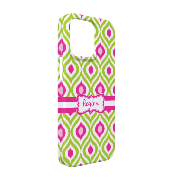 Custom Ogee Ikat iPhone Case - Plastic - iPhone 13 (Personalized)