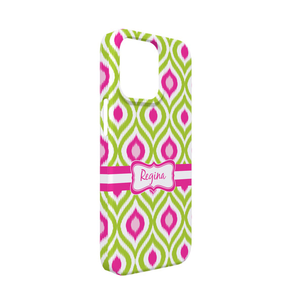 Custom Ogee Ikat iPhone Case - Plastic - iPhone 13 Mini (Personalized)