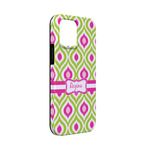 Ogee Ikat iPhone Case - Rubber Lined - iPhone 13 Mini (Personalized)