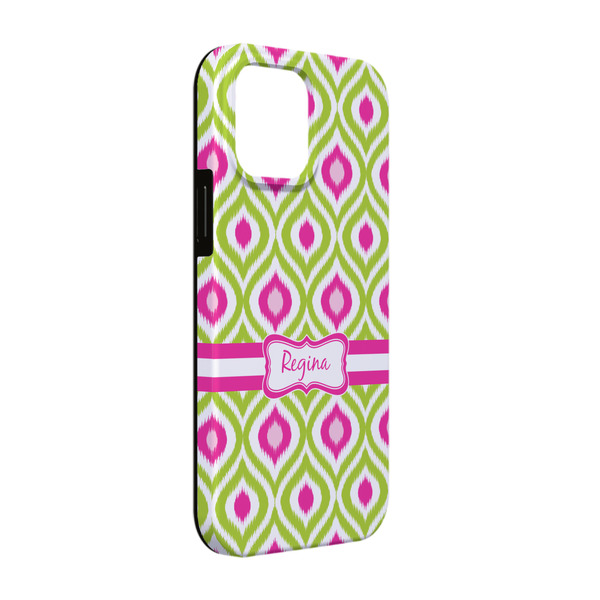 Custom Ogee Ikat iPhone Case - Rubber Lined - iPhone 13 Pro (Personalized)