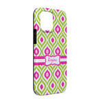 Ogee Ikat iPhone Case - Rubber Lined - iPhone 13 (Personalized)