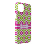 Ogee Ikat iPhone Case - Plastic - iPhone 14 Plus (Personalized)