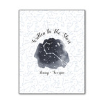 Zodiac Constellations Wood Print - 11x14 (Personalized)