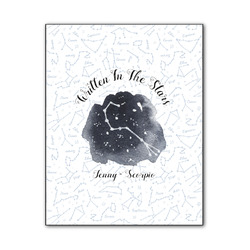 Zodiac Constellations Wood Print - 11x14 (Personalized)