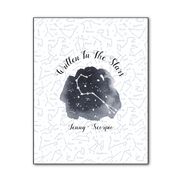 Custom Zodiac Constellations Wood Print - 11x14 (Personalized)