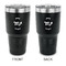 Zodiac Constellations 30 oz Stainless Steel Ringneck Tumblers - Black - Double Sided - APPROVAL