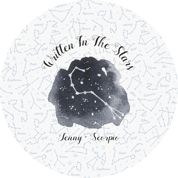 Custom Zodiac Constellations Multipurpose Round Labels - 4" (Personalized)