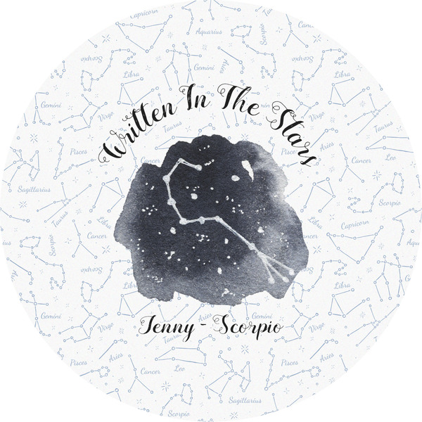 Custom Zodiac Constellations Multipurpose Round Labels - 5" (Personalized)