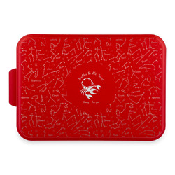 Zodiac Constellations Aluminum Baking Pan with Red Lid (Personalized)