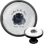 Zodiac Constellations Cabinet Knob (Black) (Personalized)