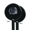 Zodiac Constellations Black Plastic 5.5" Stir Stick - Single Sided - Round - Front & Back