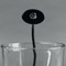 Zodiac Constellations Black Plastic 7" Stir Stick - Oval - Main