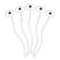 Zodiac Constellations Clear Plastic 7" Stir Stick - Oval - Fan