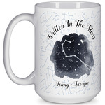 Zodiac Constellations 15 Oz Coffee Mug - White (Personalized)