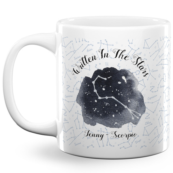 Custom Zodiac Constellations 20 Oz Coffee Mug - White (Personalized)