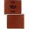 Zodiac Constellations Cognac Leatherette Bifold Wallets - Front and Back Single Sided - Apvl