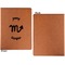 Zodiac Constellations Cognac Leatherette Portfolios with Notepad - Small - Single Sided- Apvl