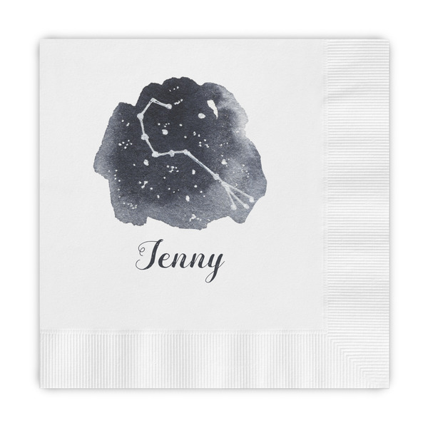 Custom Zodiac Constellations Embossed Decorative Napkins (Personalized)