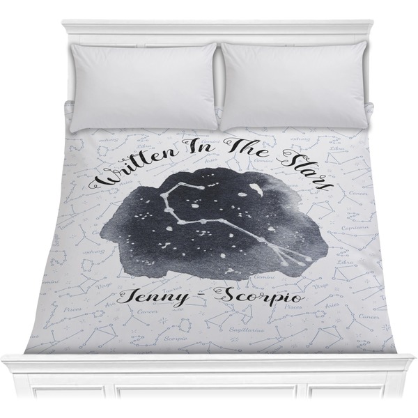 Custom Zodiac Constellations Comforter - Full / Queen (Personalized)