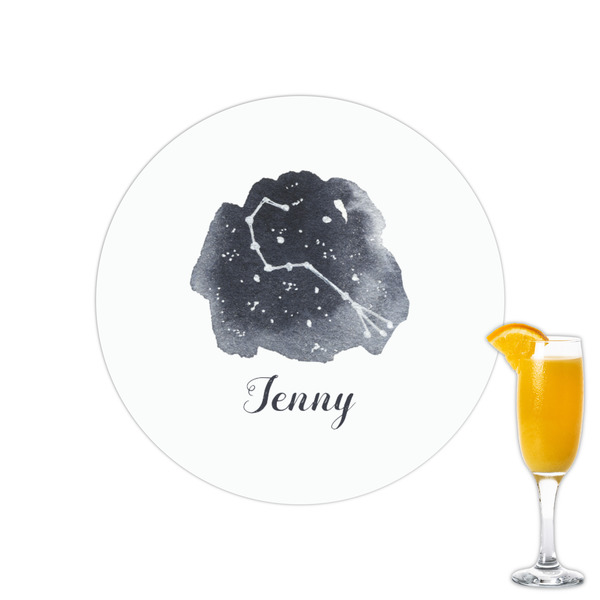 Custom Zodiac Constellations Printed Drink Topper - 2.15" (Personalized)