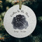 Zodiac Constellations Frosted Glass Ornament - Round (Lifestyle)