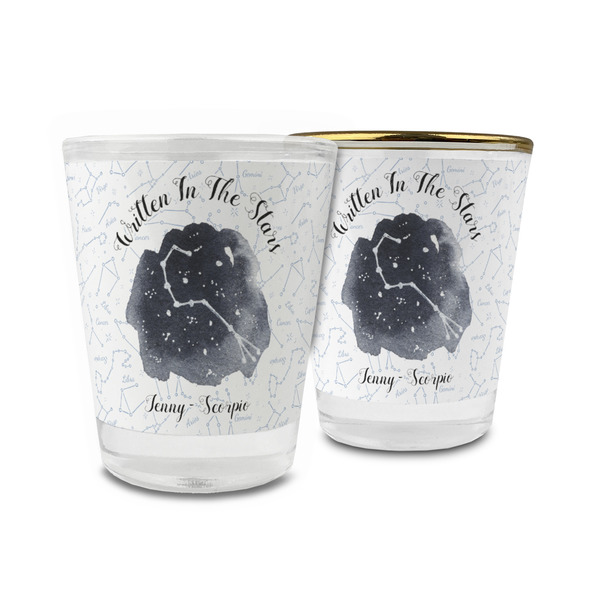 Custom Zodiac Constellations Glass Shot Glass - 1.5 oz (Personalized)