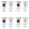 Zodiac Constellations Glass Shot Glass - with gold rim - Set of 4 - APPROVAL