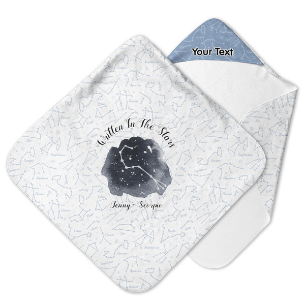 Custom Zodiac Constellations Hooded Baby Towel (Personalized)