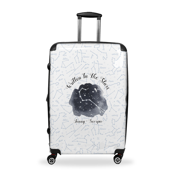 Custom Zodiac Constellations Suitcase - 28" Large - Checked w/ Name or Text