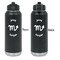 Zodiac Constellations Laser Engraved Water Bottles - Front & Back Engraving - Front & Back View