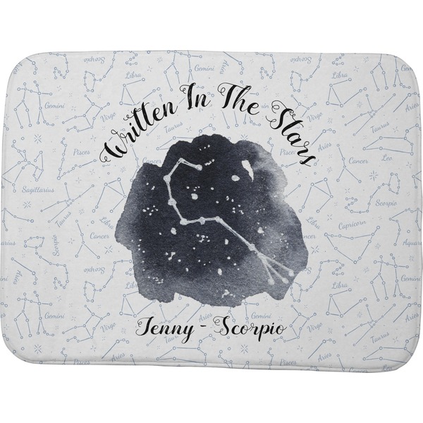 Custom Zodiac Constellations Memory Foam Bath Mat - 48"x36" (Personalized)