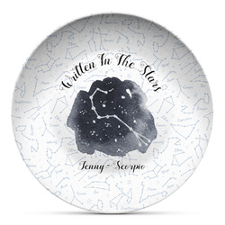 Zodiac Constellations Microwave Safe Plastic Plate - Composite Polymer (Personalized)