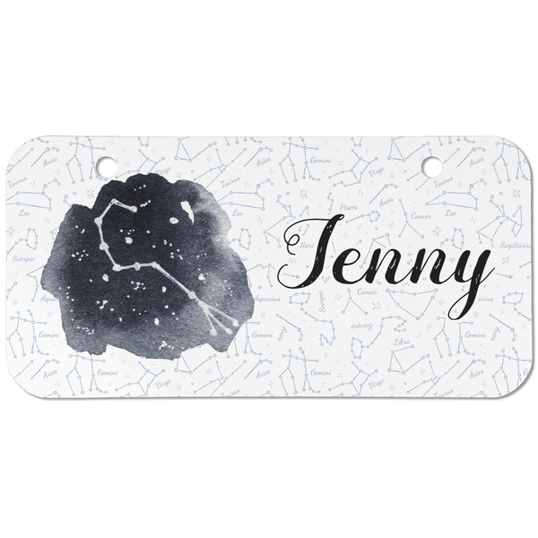 Custom Zodiac Constellations Mini/Bicycle License Plate (2 Holes) (Personalized)