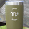 Zodiac Constellations Olive Polar Camel Tumbler - 20oz - Close Up