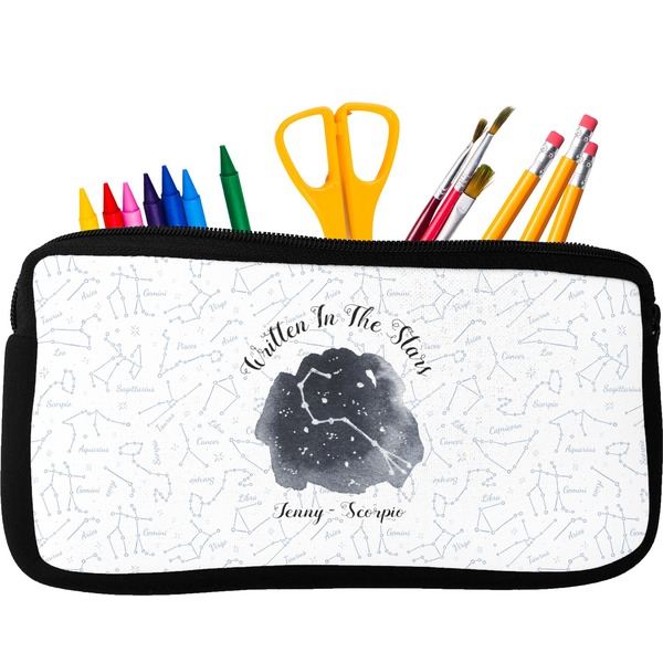 Custom Zodiac Constellations Neoprene Pencil Case (Personalized)