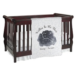 Zodiac Constellations Baby Blanket (Single Sided) (Personalized)
