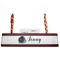 Zodiac Constellations Red Mahogany Nameplates with Business Card Holder - Straight