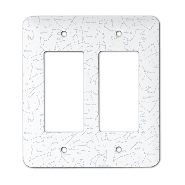 Custom Zodiac Constellations Rocker Style Light Switch Cover - Two Switch