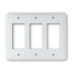 Zodiac Constellations Rocker Style Light Switch Cover - Three Switch