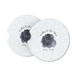 Zodiac Constellations Sandstone Car Coasters (Personalized)