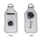 Zodiac Constellations Sanitizer Holder Keychain - Large APPROVAL (Flat)