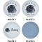 Zodiac Constellations Set of Appetizer / Dessert Plates (Approval)