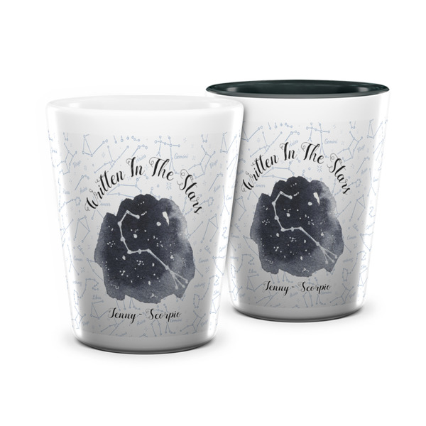 Custom Zodiac Constellations Ceramic Shot Glass - 1.5 oz (Personalized)